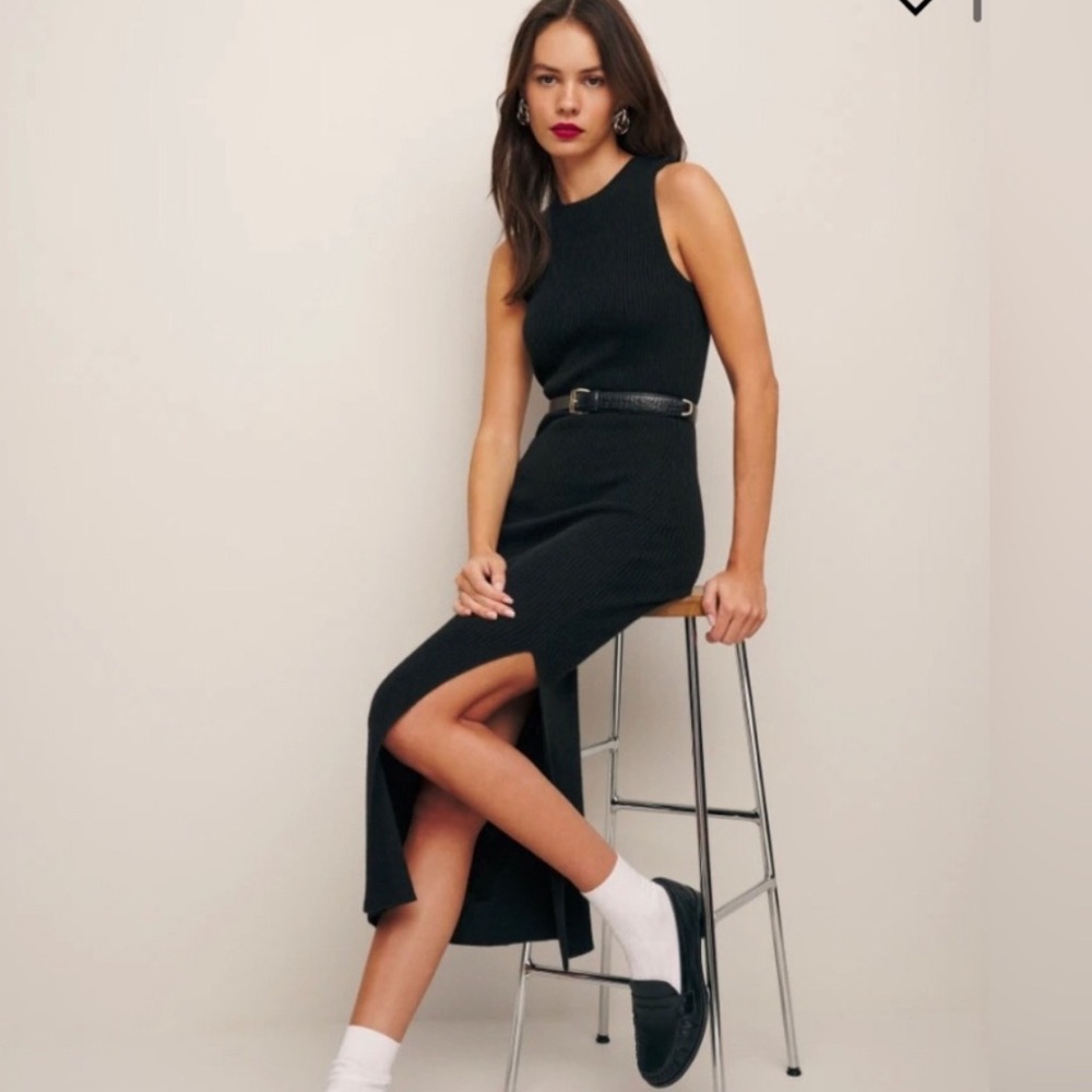 NWT Reformation basil Cashmere Sleeveless Sweater Dress